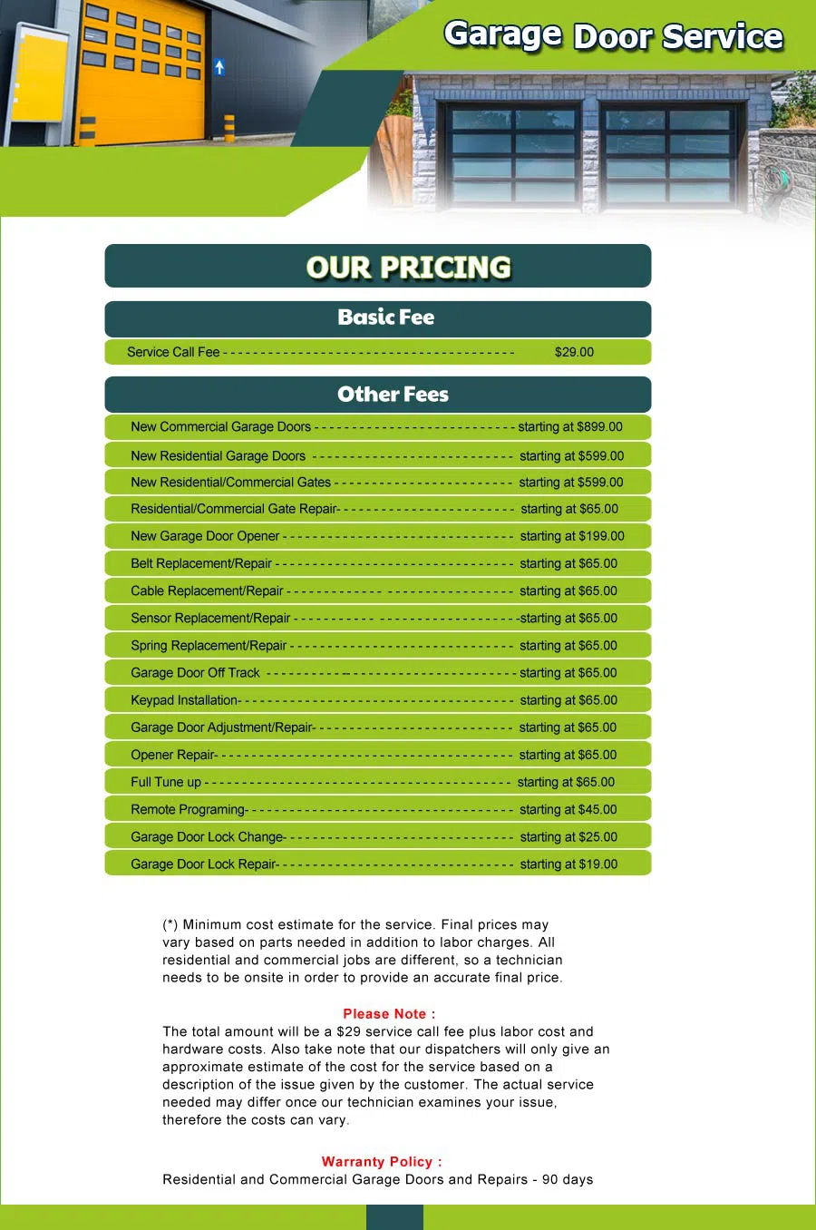 Garage Door 24 Hours Repair Wyckoff, NJ 201-530-6039